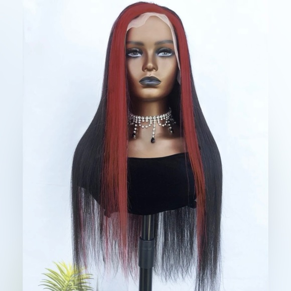 13*4 Lace Front 180% Density Long Straight Human Hair Wig 28 inches - Picture 2 of 7